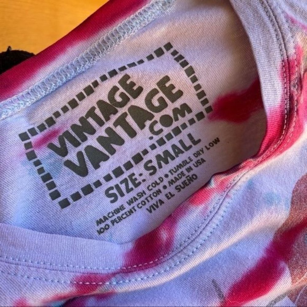 Vintage Vantage Haiti Much Love Custom Tie Dye Shirt Size S - Picture 3 of 11
